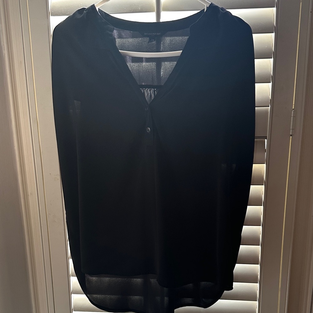 Banana Republic Elegant Black Blouse